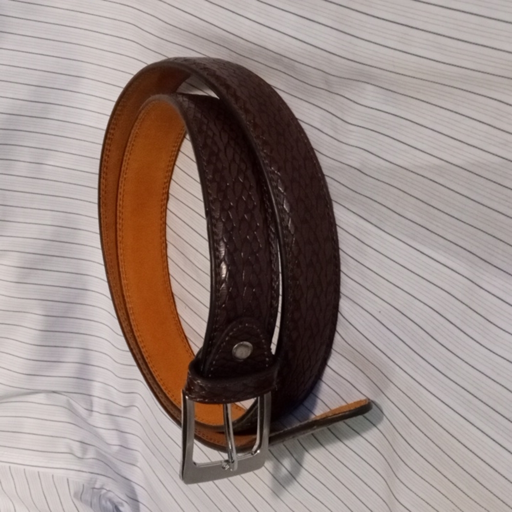 Men's Brown Leather Gold Coast Belt  44?